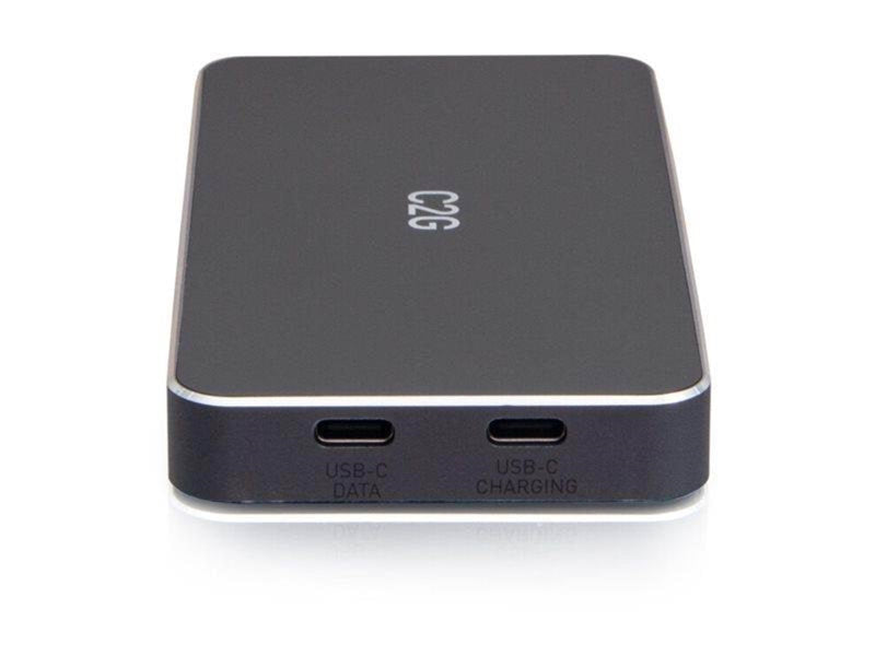 C2G USB-C 7-in-1 Dual Display MST Docking Station with HDMI DisplayPort Ethernet USB and Power Delivery up to 100W - 4K 60Hz - d