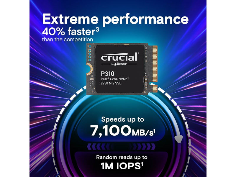 Crucial P310 SSD - 2TB - M.2 2230 - PCIe 4.0