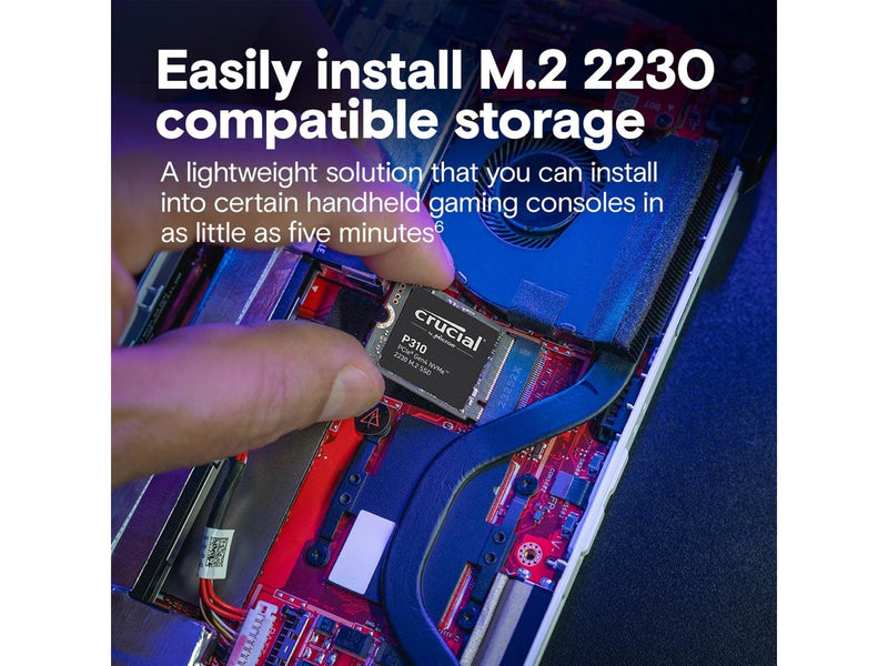Crucial P310 SSD - 2TB - M.2 2230 - PCIe 4.0