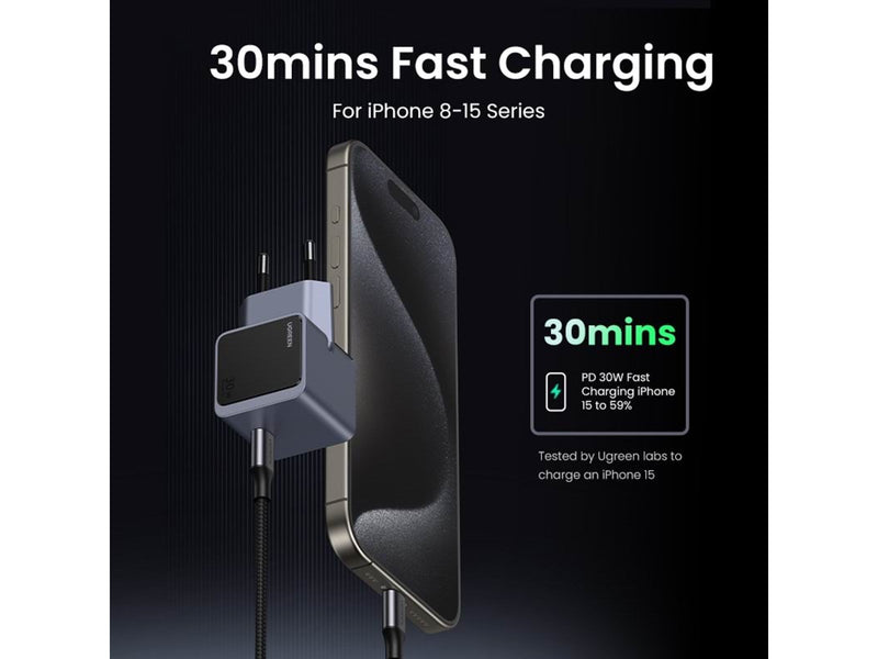 UGREEN Nexode S 30W GaN PD Fast Charger (1x USB-C)
