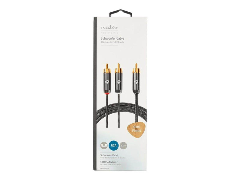 Nedis subwoofer cable - 3 m