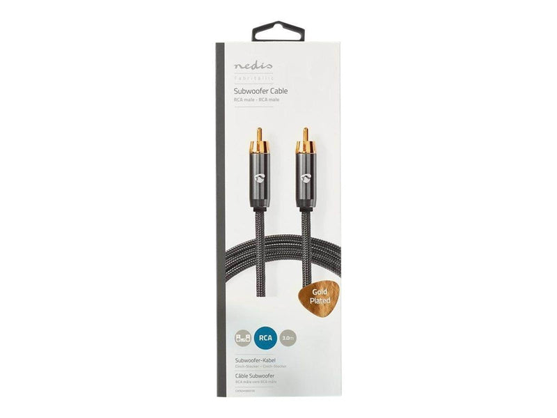Nedis subwoofer cable - 3 m