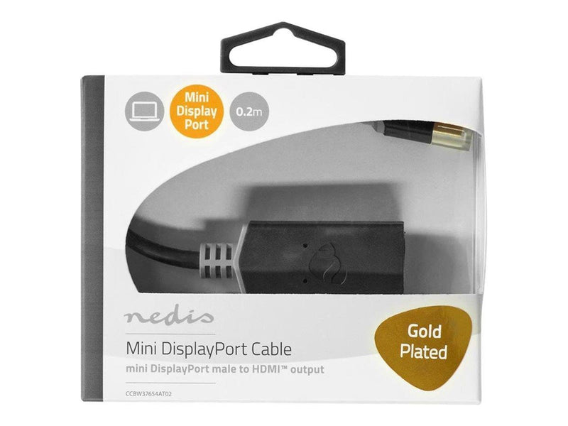 Nedis adapter - DisplayPort / HDMI - 20 cm