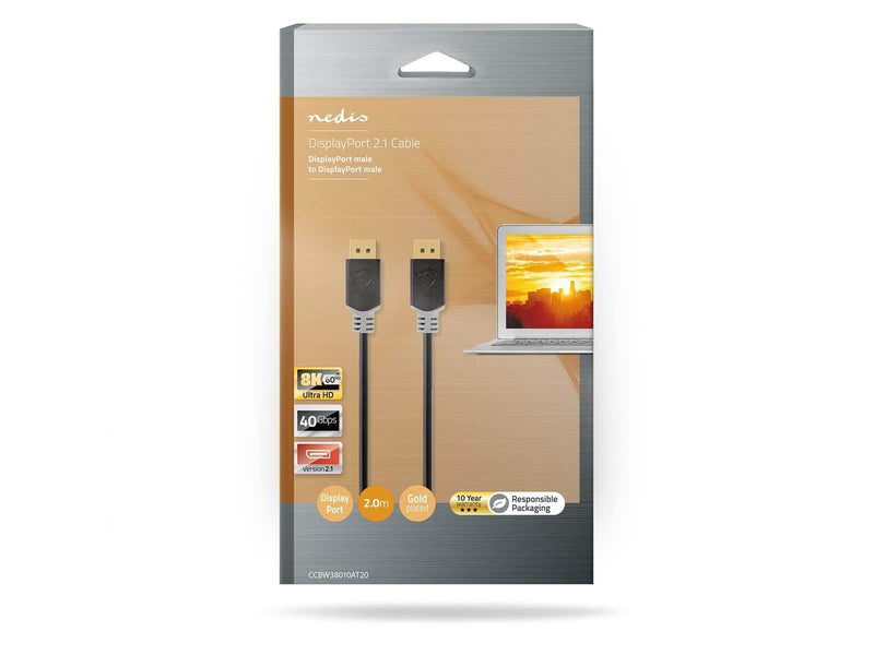Nedis DisplayPort Cable | DisplayPort Male | DisplayPort Male