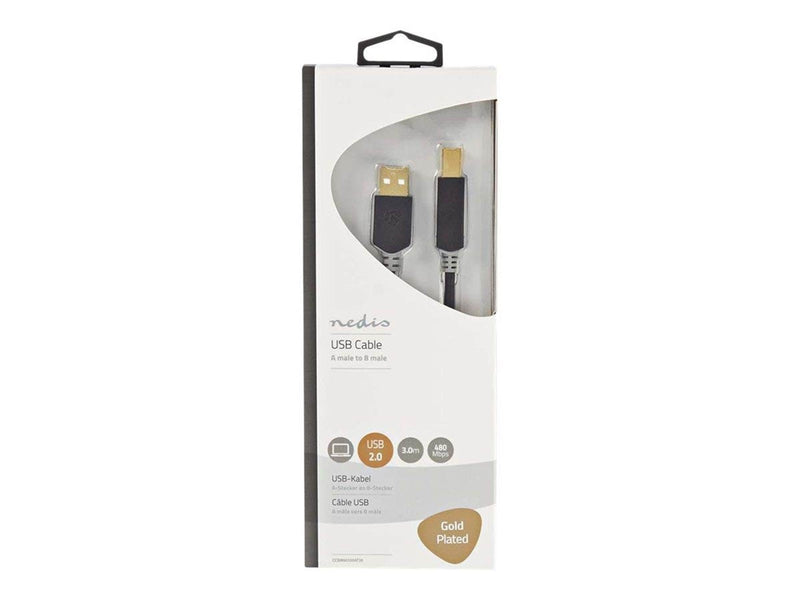 Nedis - USB cable - USB to USB Type B - 3 m