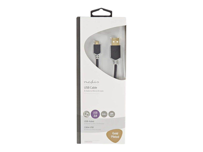 Nedis - USB cable - USB to Micro-USB Type B - 2 m