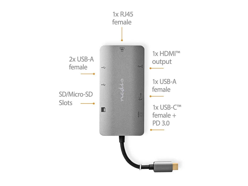 Nedis CCBW64240AT02 laptop dock/port replicator USB-Hubs