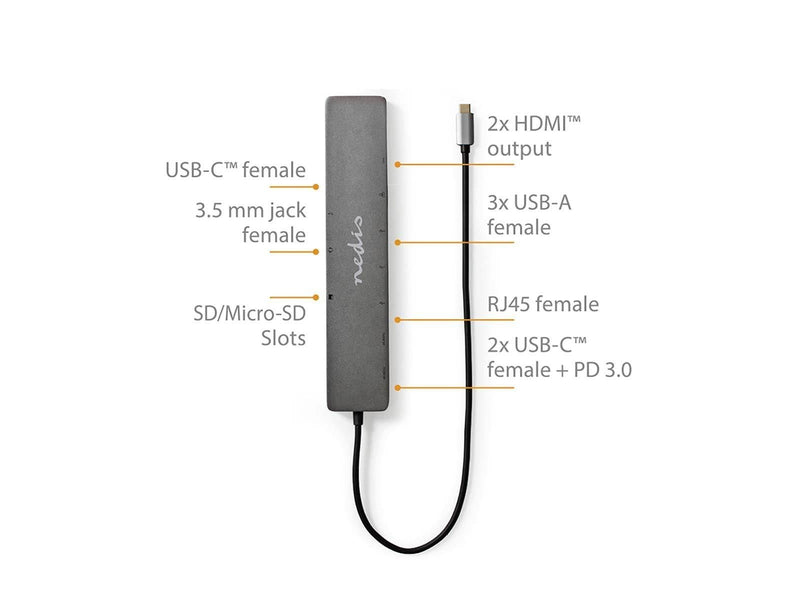 Nedis CCBW64260AT02 interface hub USB-Hubs