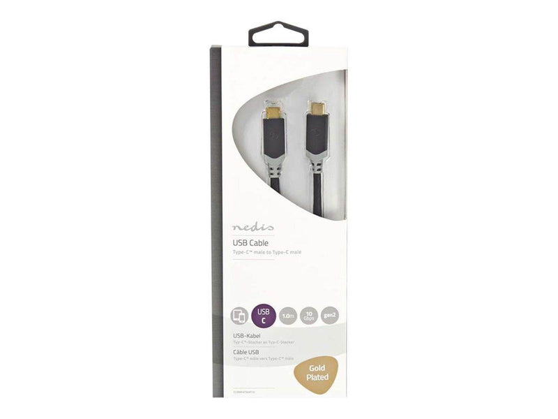 Nedis - USB-C cable - 24 pin USB-C to 24 pin USB-C - 1 m