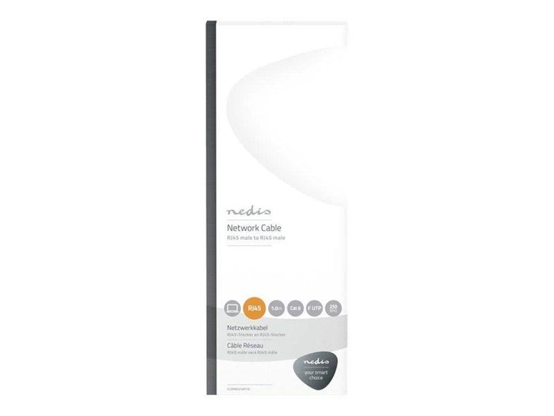 Nedis network cable - 1 m - anthracite - Schwarz - 1 meter