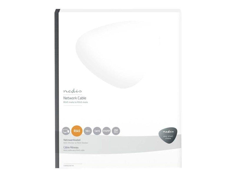 Nedis network cable - 10 m - antracite - Schwarz - 10 meter