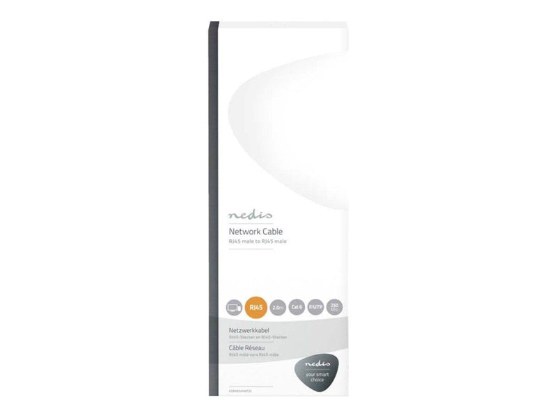 Nedis network cable - 2 m - anthracite - Schwarz - 2 meter