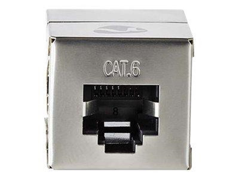 Nedis network coupler - metal - Silber