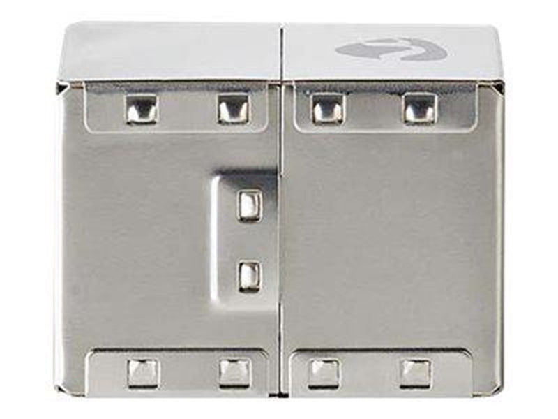 Nedis network coupler - metal - Silber