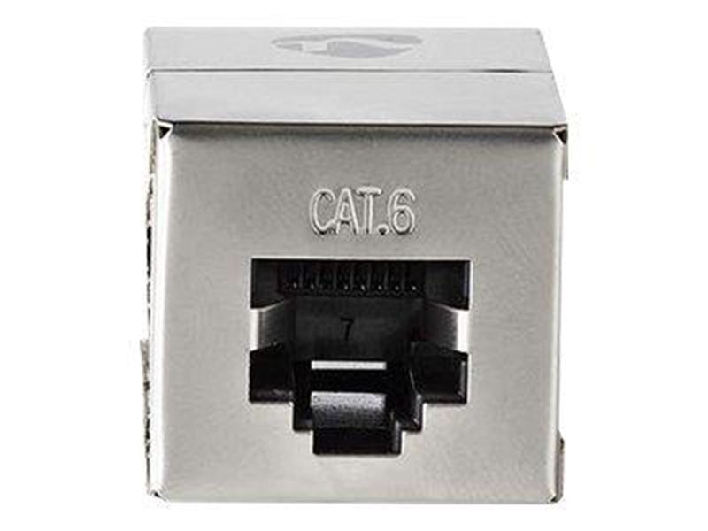 Nedis network coupler - metal - Silber