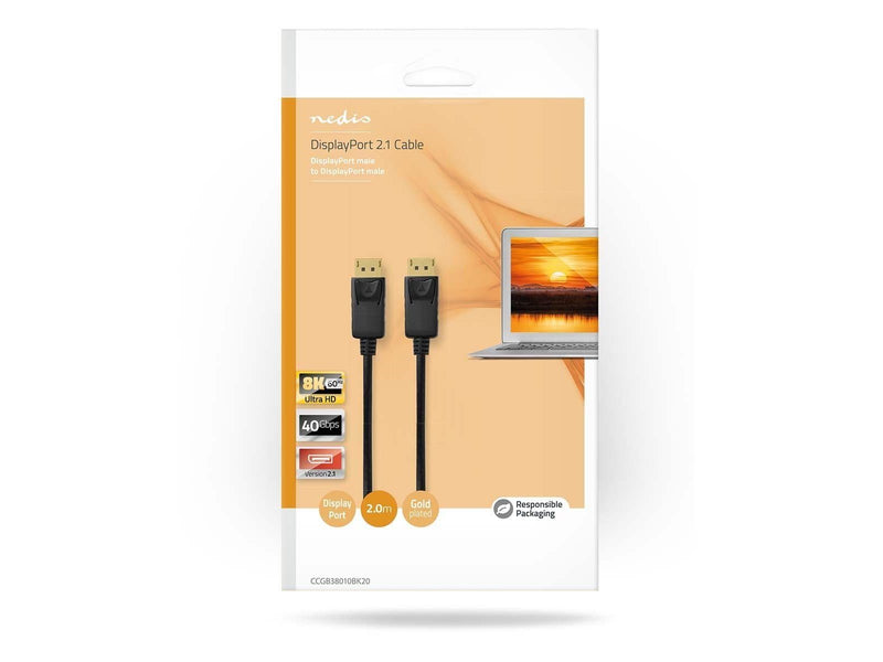 Nedis DisplayPort Cable | DisplayPort Male | DisplayPort Male