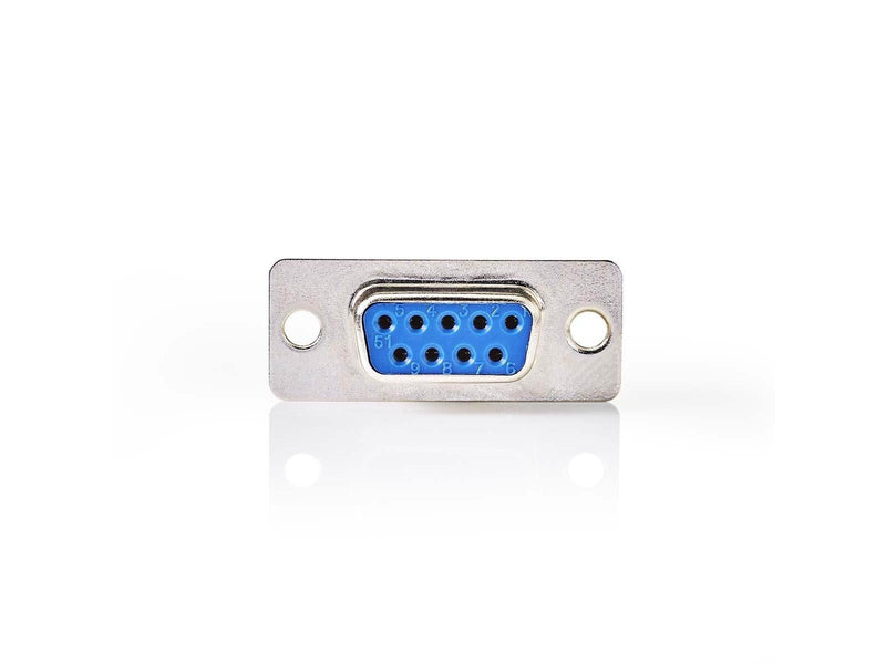 Nedis D-Sub Chassis Mount | D-SUB 9-Pin Female | Silver | Box