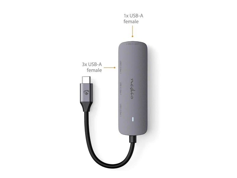 Nedis CCGB64220GY01 interface hub USB-Hubs - USB 3.2