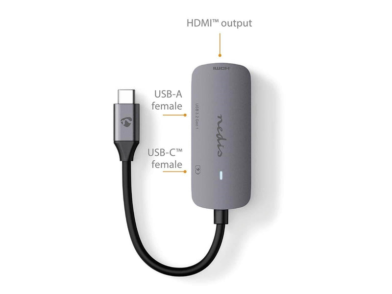 Nedis CCGB64230GY01 interface hub USB-Hubs