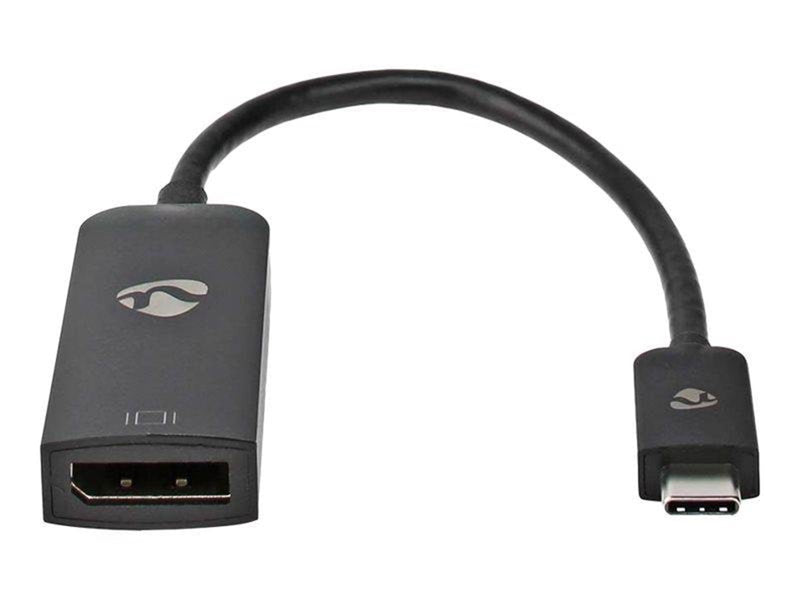 Nedis - video adapter - 24 pin USB-C to DisplayPort - 20 cm