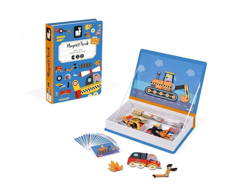 Janod - Magneti'Book - Racers - 50 magnets