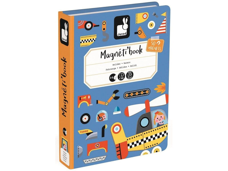 Janod - Magneti'Book - Racers - 50 magnets