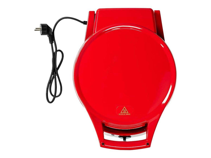 Nedis FCPM100FRD - pizza maker/grill - red black