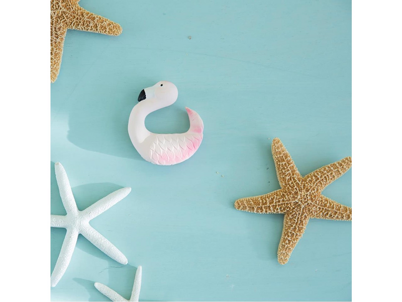 oli and carol Sky the Flamingo Baby Teether