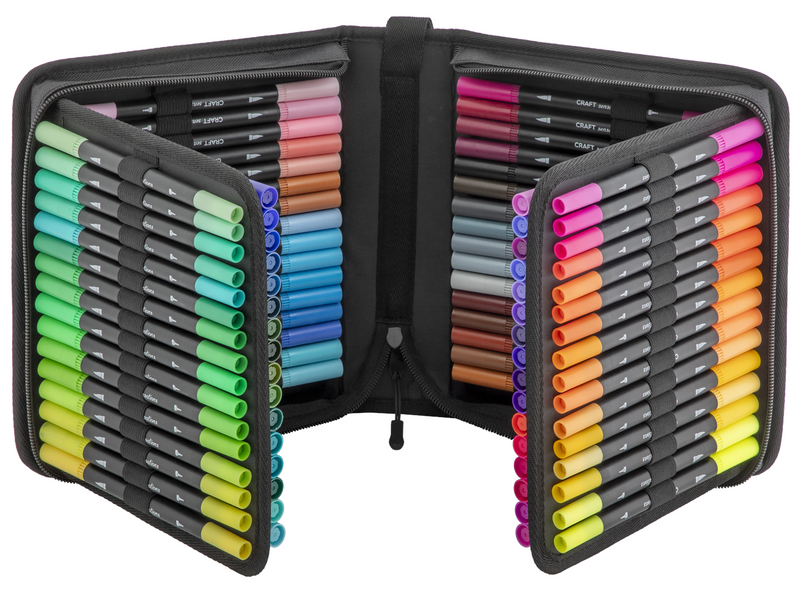 Craft Sensations Double markers 96pcs in nylon wallet
