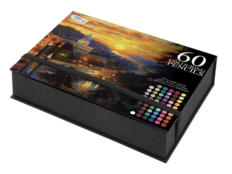 Craft Sensations 60 pcs colouring pencils in colour box