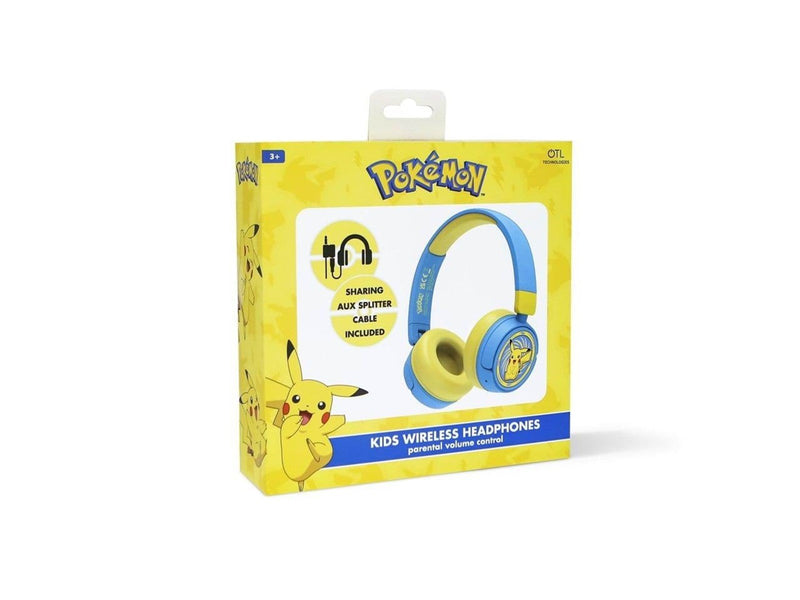 OTL Pokémon Pikachu Kids Wireless Headphones - Blue