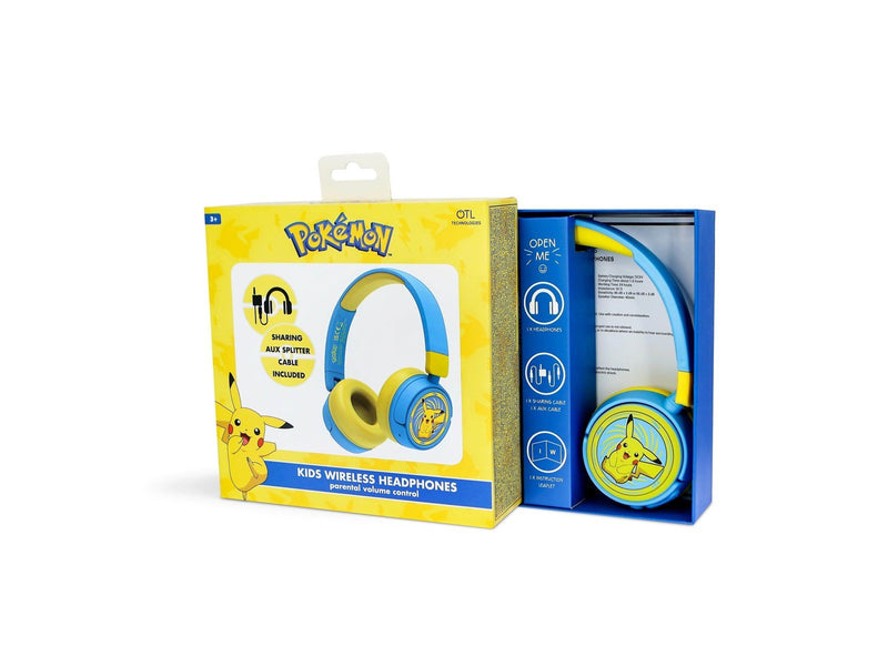 OTL Pokémon Pikachu Kids Wireless Headphones - Blue