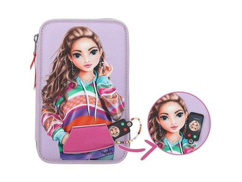 Topmodel - Triple Pencil Case with applied smart phone JOY ( 0412842 )