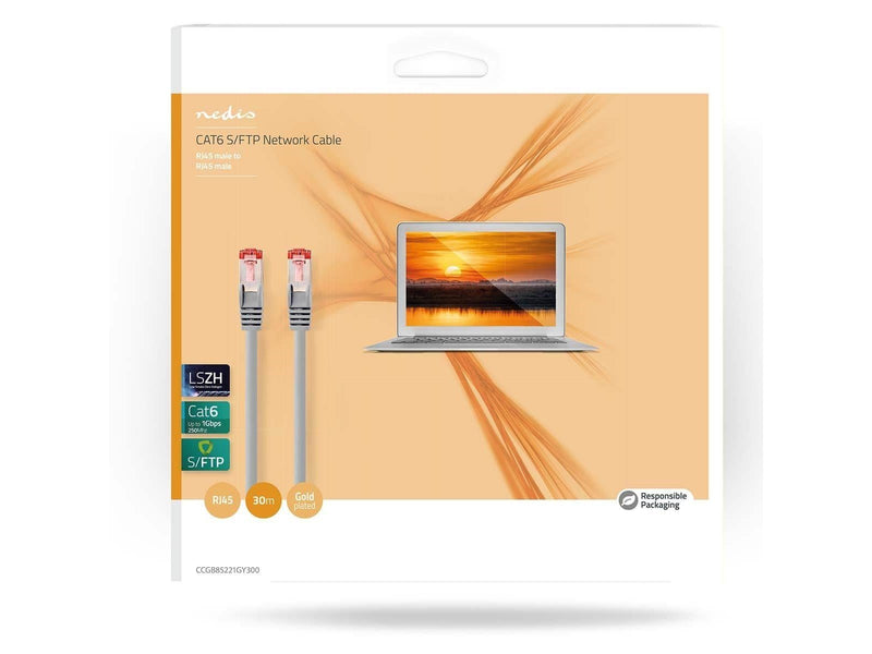 Nedis CCGB85221GY300 networking cable - Grau - 30 meter