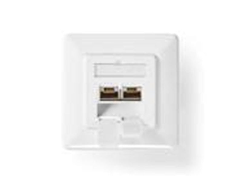 Nedis Network Wall Box | In-Wall | 2 port(s) | CAT7