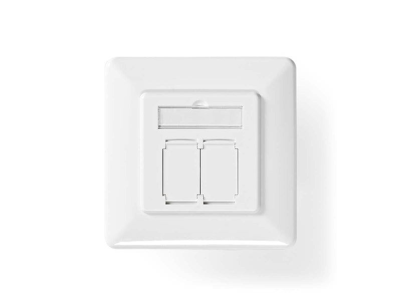 Nedis Network Wall Box | In-Wall | 2 port(s) | CAT7