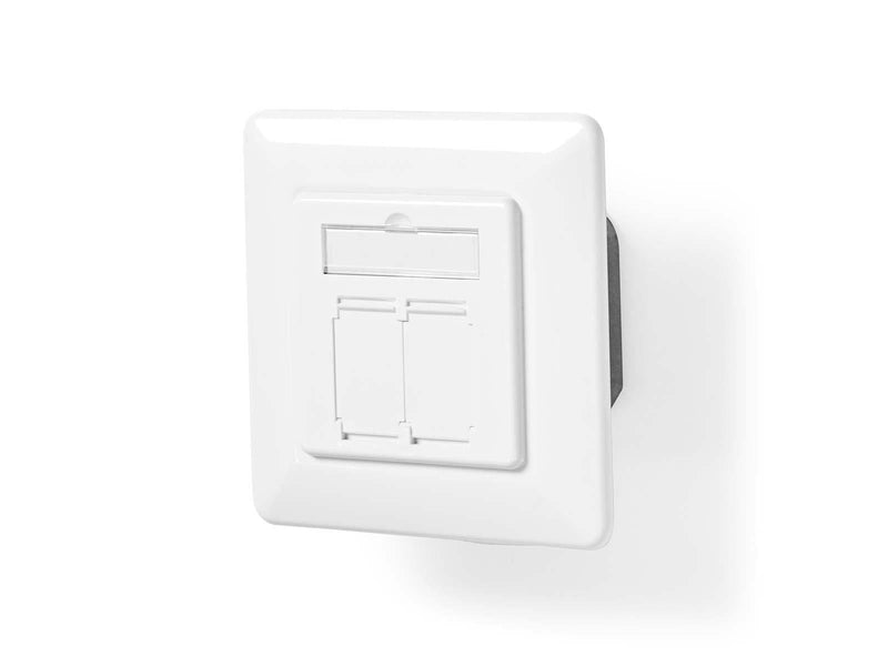Nedis Network Wall Box | In-Wall | 2 port(s) | CAT7
