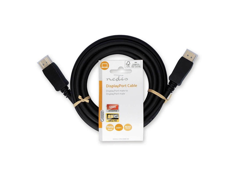 Nedis CCGL37014BK30 DisplayPort cable