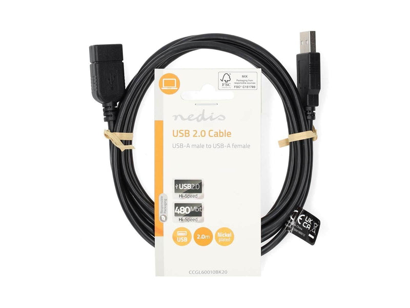 Nedis CCGL60010BK20 USB cable