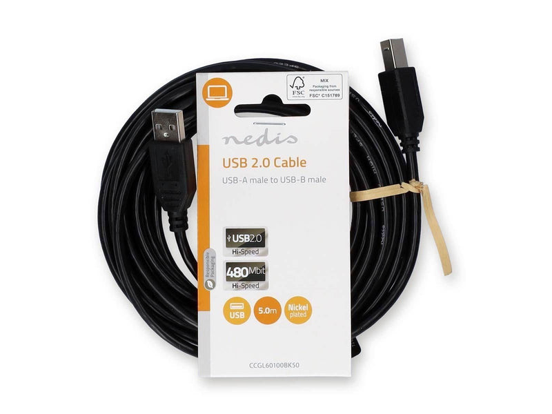 Nedis CCGL60100BK50 USB cable