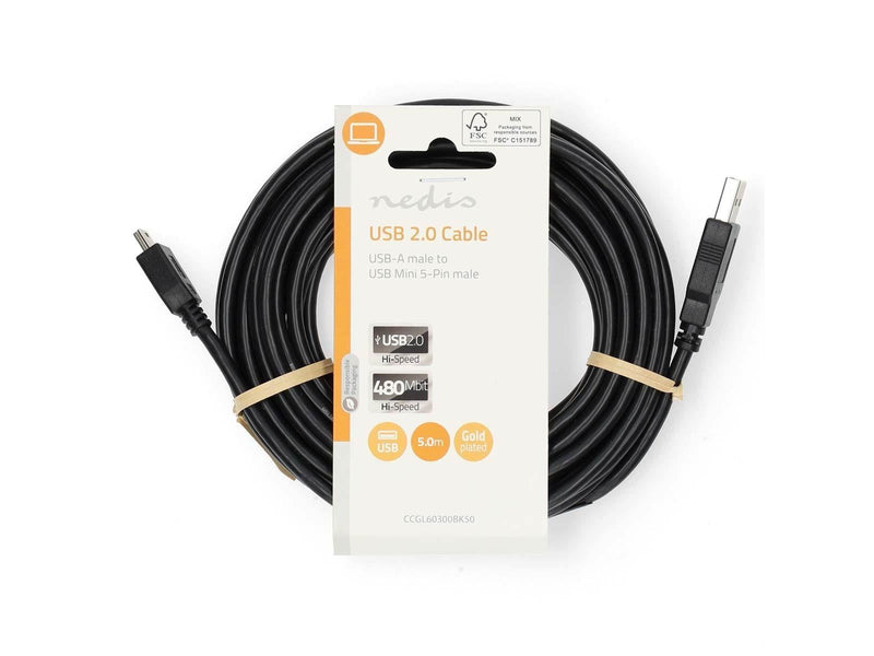 Nedis CCGL60300BK50 USB cable