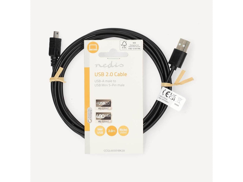 Nedis CCGL60301BK20 USB cable