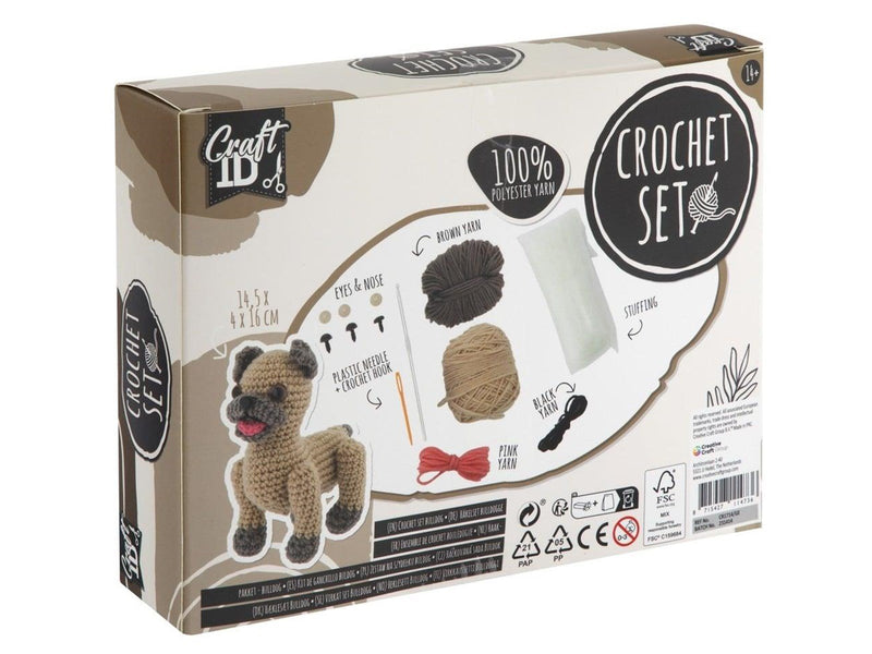 Creative Craft Group Craft ID - Crochet kit - Bulldog (CR1714)