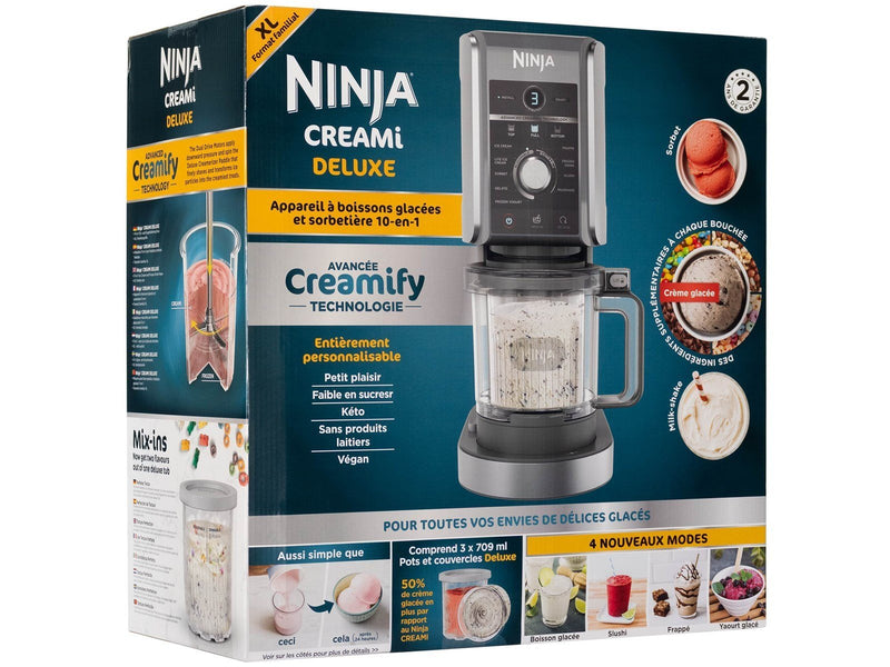 Ninja Eismaschine Creami Deluxe NC501EU - ice cream maker - black / silver