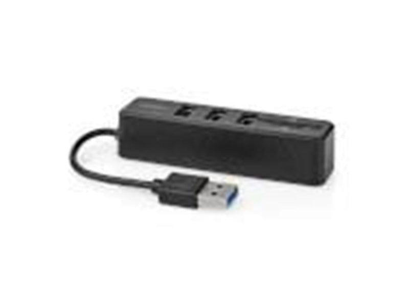 Nedis USB-hub | 1x USB-A | 3x USB A Female | 5 port(s) USB-Hubs - USB 2.0 - 4 - Schwarz