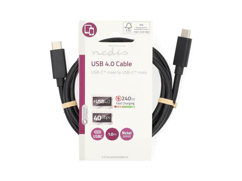 Nedis USB Cable | USB 4.0 Gen 3x2 | USB-C™ Male | USB-C™ Male