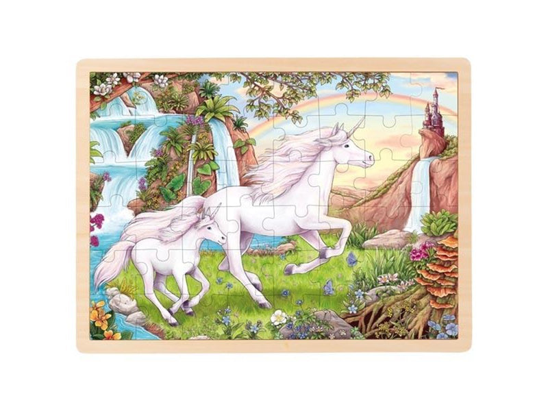 Goki - Unicorn Puzzle - (57366) Holz