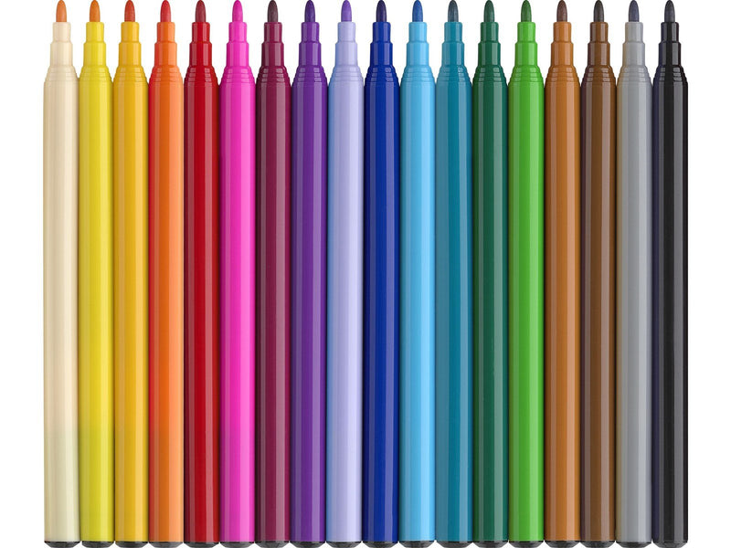 Faber Castell Faber-Castell - Felt-tip pen unicorn 18+6 + stickers (554221)