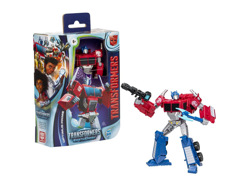 Hasbro Transformers Toys EarthSpark Deluxe Class Optimus Prime Action Figure