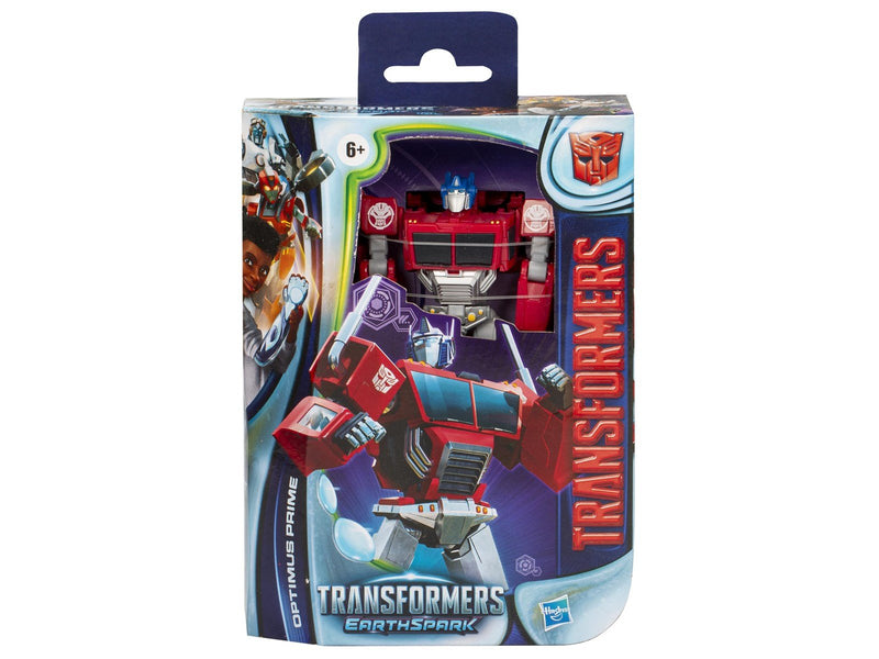 Hasbro Transformers Toys EarthSpark Deluxe Class Optimus Prime Action Figure